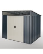 Abrigo metálico para jardim 6,6m2 Wasabi - claraboia - porta de correr