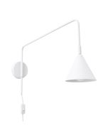 Candeeiro de parede nox 1 branco aço 14x30x61cm