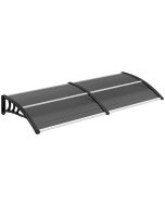 Marquise 196x75x23 cm policarbonato e polipropileno Outsunny