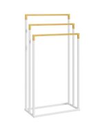 Toalheiro de pé 45x22,5x86 cm aço bicolor kleankin, casa - casa de banho