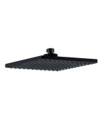 Kibath chuveiro quadrado duchon 20x20 cm acabamento abs preto mate