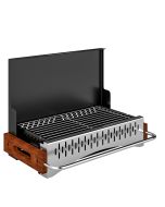 Barbecue a carvão 50,5x34x33 cm metal, aço inoxidável Outsunny