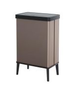 Curver verto lixeira 54l, 43,5x26,5x68,7cm, tampa de pressão, rosa pérola