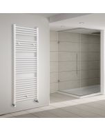 Kibath circuito aquecimento radiador aquecedor toalhas 150x50cm aço branco