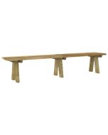 vidaXL banco de jardín madera maciza de pino impregnada 220 cm