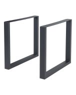 Pés de mesa - helloshop26 - conjunto de 2 - aço laqueado - 72 x 80 cm - des