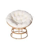 Cadeirão papasan interior/exterior loveuse estilo "bali" - ø91cm - bege