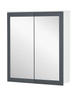 Armário de casa de banho 69x17x75,5 cm mdf e vidro color blanco kleankin