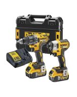 Kit 2 ferramentas 18v: furadeira compact (dcd791) + chave de impacto (dcf88