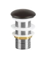 Ondée - desagüe clic-clack para lavabo con solapa cerámica - negro