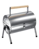 Tectake grelhador em aço inoxidável resistente, 42 x 30,5 x 44 cm, preto