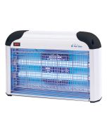 Mata moscas parede/ teto luz uv 20w alumínio 50 m² zzap turbo 4