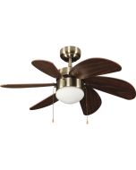 Ventoinha de teto com luz basic marrom wonderlamp 1xE27 ø76