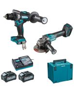 Conjunto de 2 máquinas 40 v max li-ion 4 ah xgt (df001g + ga005g) Makita -