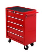 Carro de ferramenta 67,5x33x77 cm aço color rojo Homcom