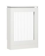 Cobertura de radiador 60x18x84 cm mdf e aço color blanco Homcom