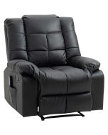 Poltrona reclinável 94x99x99 cm couro sintético Homcom, casa - poltronas