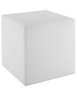Cubo luminoso, LED, versátil, mando a distancia, 43x43x43 cm, branco