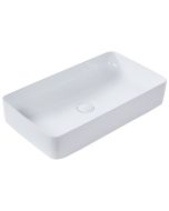 Lavatório de bancada ulua 61 x 35 cm cerâmica branco