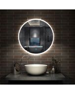 Espelho de casa de banho LED 60cm + anti-embaciamento + brilho ajustável