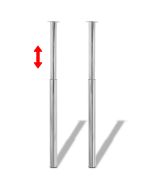 Juego de 2 patas telescópicas ajustables para mesa altura