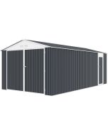Garagem metálica "houston" - 15,36 m² com painel solar - antracite