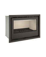Tj - inserto de lareira a lenha com turbinas modelo flama 80 de 7,4 kw
