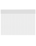 Cortina de porta PVC transparente pastel / 120 x 220