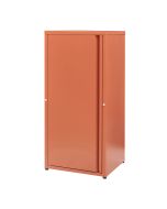 Armário metálico burlöv aço 88x40x35 cm -  vermelho tijolo [en.casa]