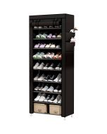 Tecido para sapateira para sapatos nyana home 160x88x30 cm 27 pares preto