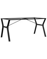 Patas de mesa de comedor robustas de acero negro