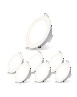 Aigostar foco embutido LED no teto 4,8w ip65, 6500k, ø87mm, pacote com 6