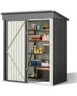 Abrigo de jardim - bealife - bealife 162x94x182 cm - aço galvanizado - port