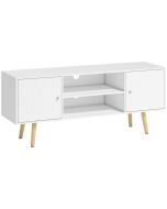 Móvel de tv 120x34x50 cm color blanco Homcom