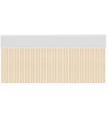 Porta PVC cortina onda mel / 90 x 210