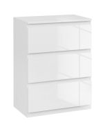 Cómoda com 3 gaveta 55x34x75 cm color blanco Homcom