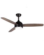 Ventilador de teto kekai siroco preto dc 132x40cm 55w preto com pás de