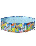 Piscina tubular acima do solo para crianças Bestway steel pro 305 x 66