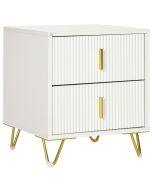 Mesa de cabeceira 40x40x47 cm color blanco Homcom, casa - quarto