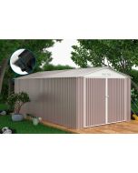 Garagem metálica "nevada" - 15,36m² com calha