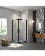 Cabine de duche quadrada correr,preto mate,(780-800)x(780-800)x1900mm