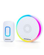 Aigostar campainha sem fio rgb, ip55, 0-120db, 60 melodias, para idosos