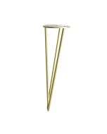 Rei | pé cônico de metal para mesa baixa 40 cm | 100 x 100 x 400 mm | aço