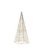 Decoração de exterior LED puksala 60 cm árvore de natal prateado