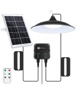 Luminária solar exterior aigostar com comando e corda de puxar