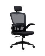 Cadeira de escritório espuma, malha de pp e nylon (poliéster); preto