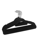 Pack 100 cabides de veludo antiderrapantes nyana home gancho giratório 360°