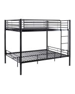Beliche duplo "adam" - box spring incluído - 140 x 190 cm - preto