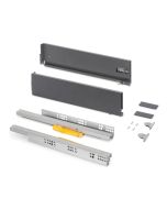 Gaveta exterior vertex, 40kg, altura 131mm com push sincro e regulação 3d