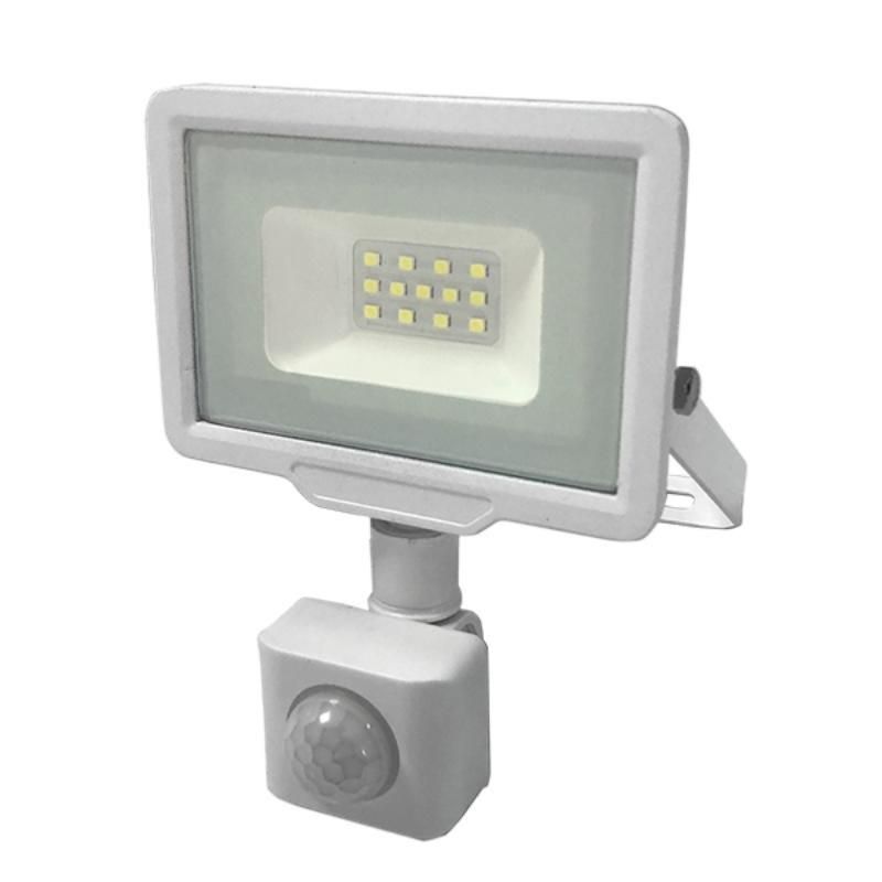 Projetor LED branco 10w ip65 com sensor de movimento - 2300k - - silamp ...
